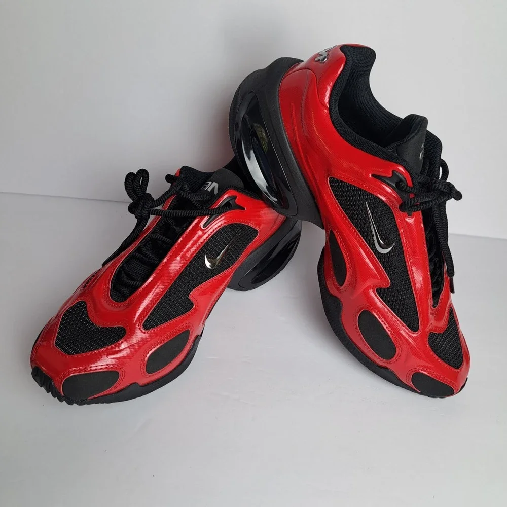 Nike Air Max Muse Womens Size 9.5University Red Metallic Silver Black FV1920 603